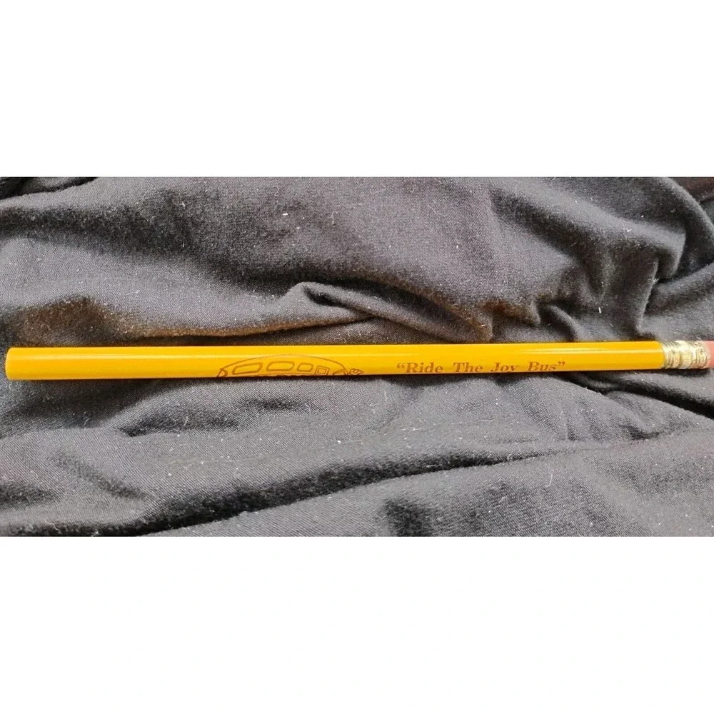 Vntg Joy Bus Pencil Unsharpened RARE Church Of Christ Yellow 